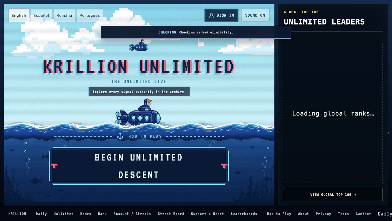 Krillion Me website preview